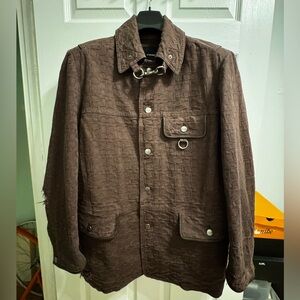 Coach Oversized Peacoat in Signature Denim